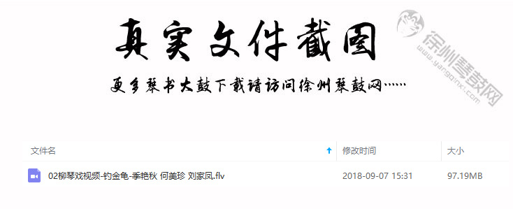 柳琴戏《钓金龟》视频下载